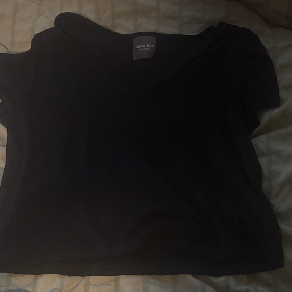 Olivia Rae Black Crop Top